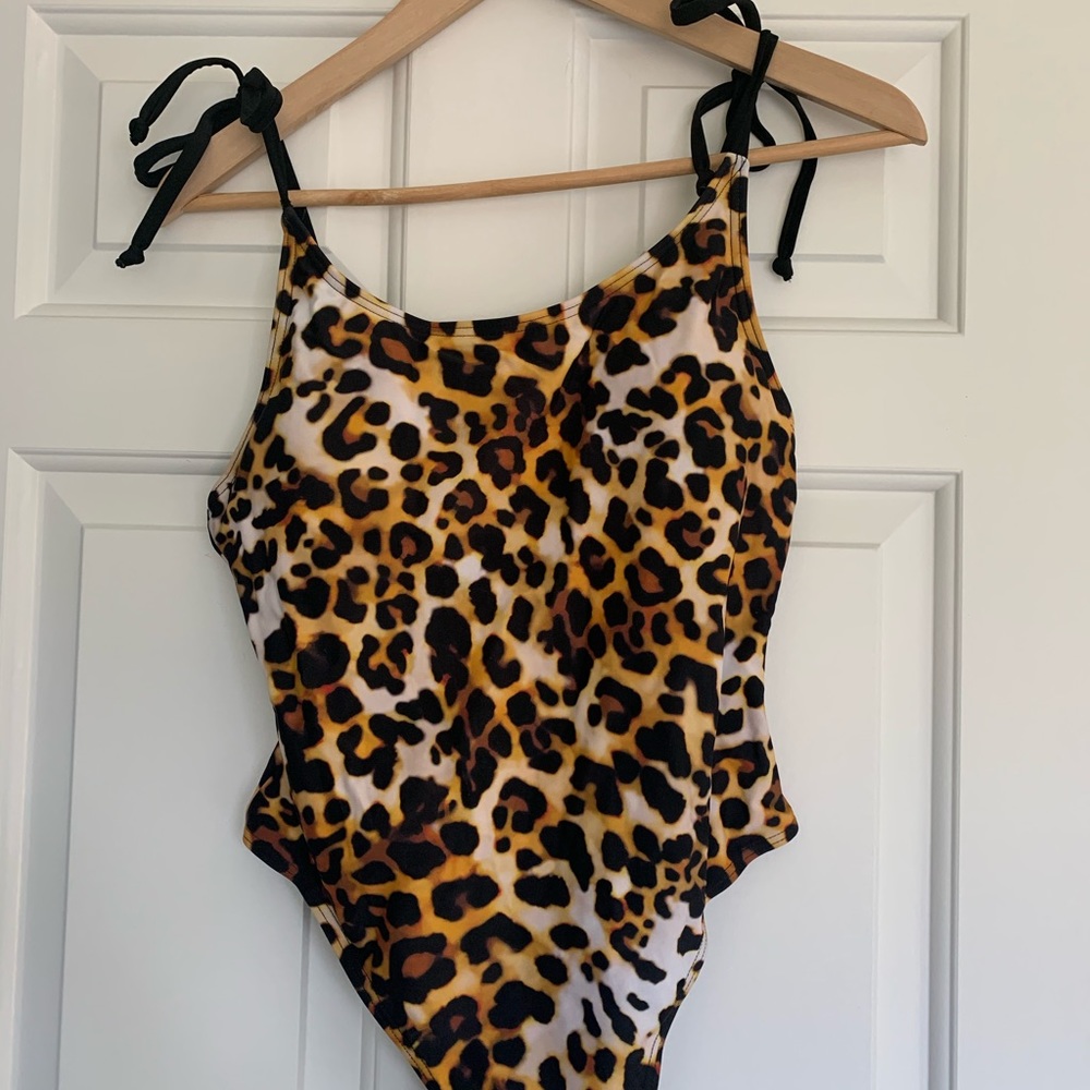 Animal print bathing suit
